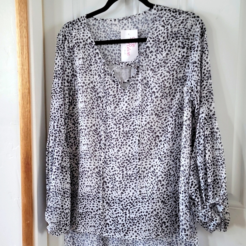 New Printed Long Sleeve Top